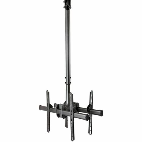 StarTech.com Dual TV-Deckenhalterung, Rücken an Rücken, Hängende Dualbildschirm VESA-Masthalterung für 32"-75" TVs - Höhen