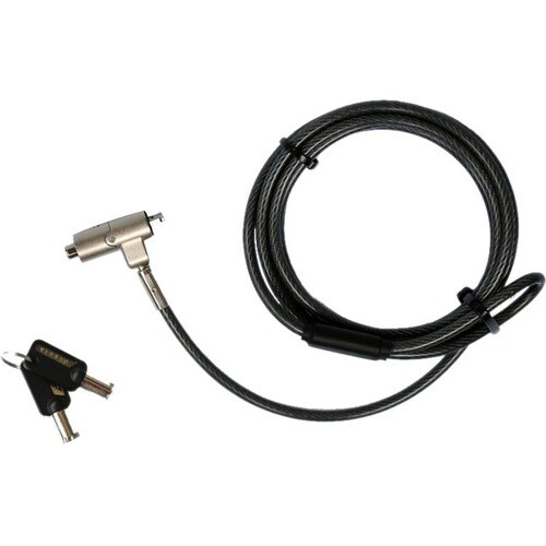 Port Connect Cable Lock For Notebook, Desktop Computer, Monitor - 1.55 m Cable - Keyed Lock - PVC Coated Steel, Nickel Pla