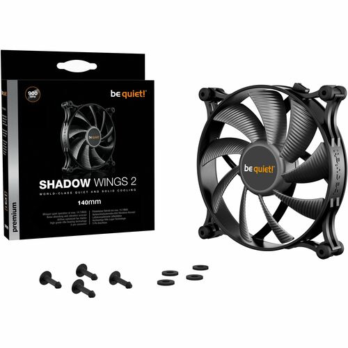 be quiet! Shadow Wings 2 140mm Cooling Fan - Gaming Console, Multimedia System, PC, Case, Home, Office - 140 mm Maximum Fa