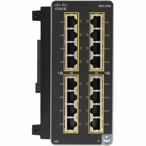Cisco Catalyst Expansion Module - 16 x RJ-45 1000Base-T LAN - For Data Networking - Twisted PairGigabit Ethernet - 1000Base-T