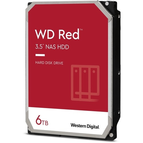 WD Red WD60EFAX 6 TB Hard Drive - 3.5" Internal - SATA (SATA/600) - Storage System Device Supported - 5400rpm - 180 TB TBW