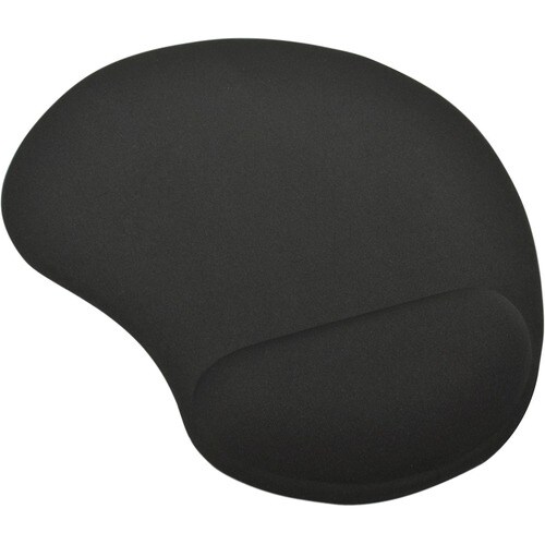 Ednet Mouse Pad - 3 mm x 180 mm - Black - Gel, Polyester, Polyurethane