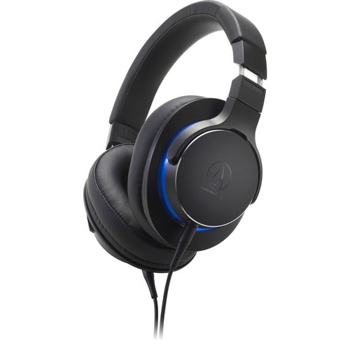 Audio-Technica ATH-MSR7b Over-Ear High-Resolution Headphones - Stereo - Black - Mini-phone (3.5mm) - Wired - 36 Ohm - 5 Hz
