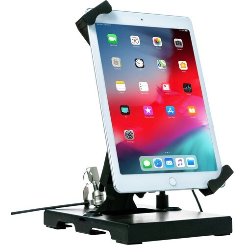 CTA Flat-Folding Tabletop Security Stand for 7-14 Inch Tablets - Up to 14" Screen Support - 10" Height x 8.3" Width x 7.3"