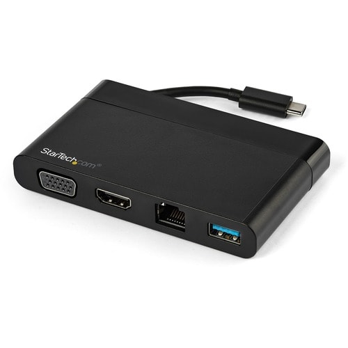 StarTech.com Adaptador Multipuertos USB-C 4K con HDMI y VGA - Mac Win Chrome - 1x USB-A - GbE - Portátil - Docking Station