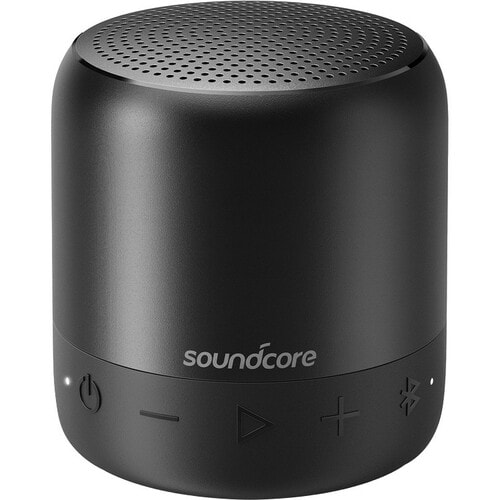 soundcore Mini 2 Portable Speaker System - Black - TrueWireless Stereo - Battery Rechargeable