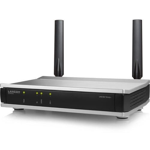 Lancom 730-4G+ Mobilfunk Modem/Wireless Router - LTE, HSPA, UMTS - (2 x Intern - 37,50 MB/s Drahtlosgeschwindigkeit - 1 x 