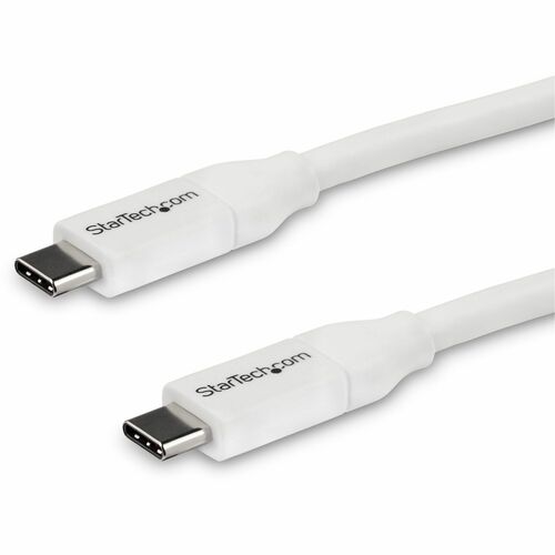 StarTech.com 4m 13 ft USB C to USB C Cable w/ 5A PD - M/M - White - USB 2.0 - USB-IF Certified - USB Type C Cable - USB C 