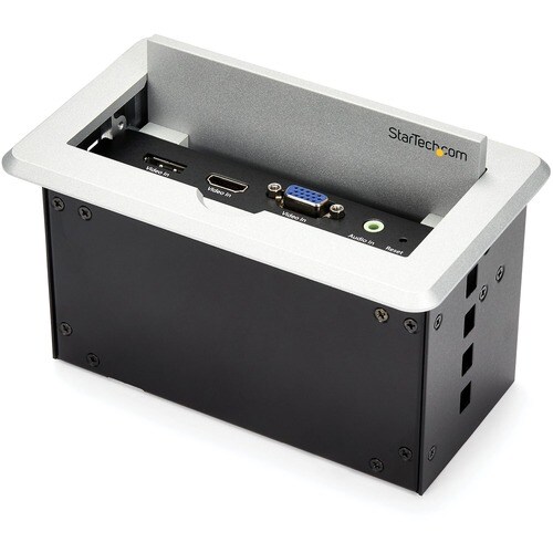 StarTech.com Conference Table Connectivity Box for A/V - USB Charging - LAN - HDMI / VGA / DisplayPort Inputs - HDMI Outpu