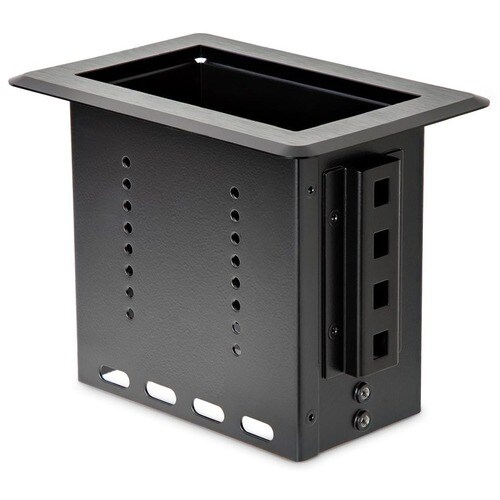 StarTech.com Single-Module Conference Table Connectivity Box - For Adding Power / Charging / AV / Laptop Docking Module - 