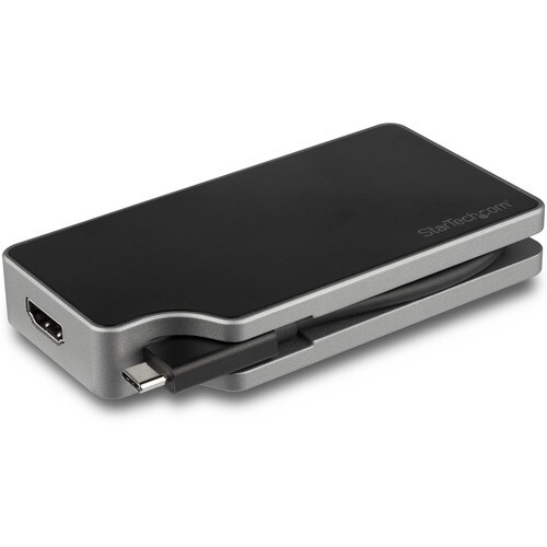 StarTech.com USB C Multiport Video Adapter - 4K 60Hz UHD Portable 5-in-1 USB Type C to HDMI 2.0, mDP, VGA or DVI, PD 3.0, 