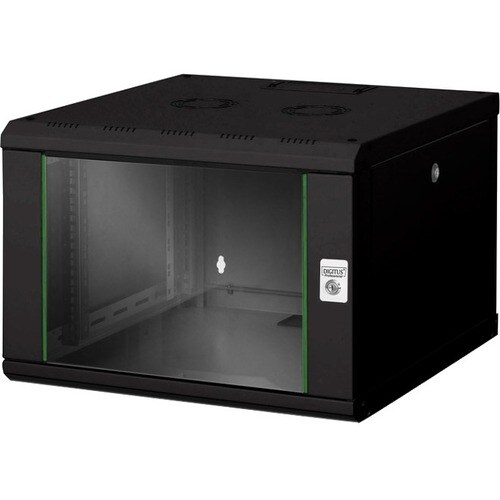 Digitus Unique 7U Wandmontierbar Geschlossener Schrank Rackschrank für Patchfeld, LAN-Schalter - 482,60 mm Rack Width - Sc