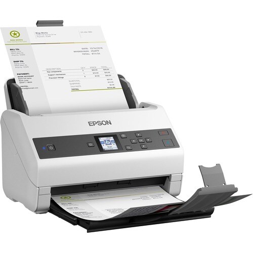 Epson WorkForce DS-870 Flatbed Scanner - 600 dpi Optical - 30-bit Color - 30-bit Grayscale - 65 ppm (Mono) - 65 ppm (Color