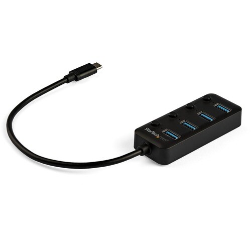 StarTech.com USB-Hub - USB-Typ C - Extern - Schwarz - UASP-Support - 4 Total USB Port(s) - 4 USB 3.0 Port(s)