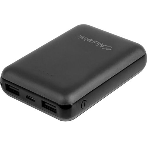 Aluratek 10,000 mAh Portable Battery Charger - For Tablet PC, Gaming Device, Smartphone, MP3 Player, Bluetooth Speaker, Bl