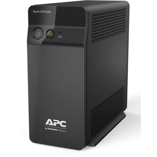 APC by Schneider Electric Back-UPS Line-interactive UPS - 600 VA/360 W - Tower - AVR - 6 Hour Recharge - 230 V AC Input - 