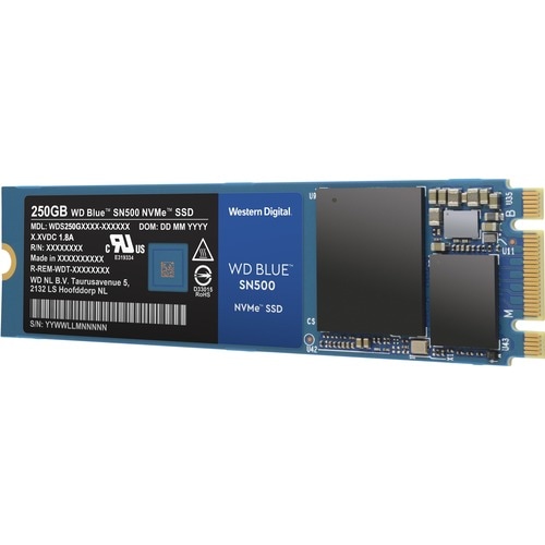 WD Blue SN500 WDS250G1B0C 250 GB Solid State Drive - M.2 2280 Internal - PCI Express (PCI Express 3.0 x2) - Motherboard De