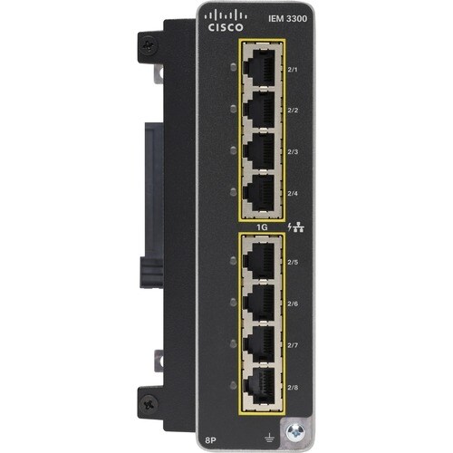 Module d'extension Cisco Catalyst - Pour Réseau de Données - Paire torsadéeGigabit Ethernet - 1000Base-T - Rail DIN