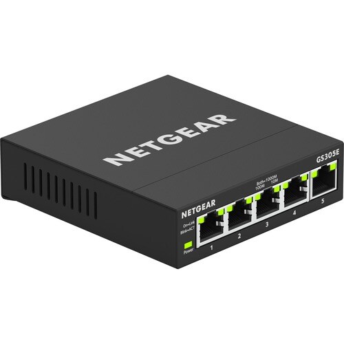 Netgear GS300 GS305E 5 Anschlüsse Verwaltbar Ethernet-Switch - 2 Unterstützte Netzwerkschicht - Verdrilltes Doppelkabel - 