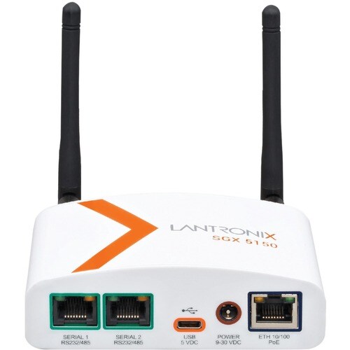 Lantronix SGX 5150 IoT Gateway Device - 256 MB - Twisted Pair - 1 x Network (RJ-45) - 1 x USB - 2 x Serial Port - 10/100Ba