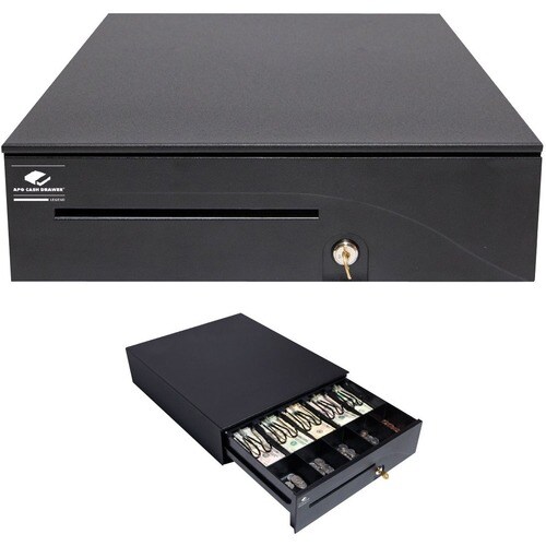 apg Heavy-Duty 16" Point of Sale Cash Drawer | Series 100 T320-1-BL1616 | MultiPRO 320 Interface with CD-101A Cable | Prin