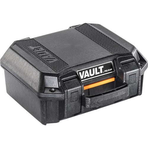 Pelican V100 Vault Small Pistol Case - Internal Dimensions: 11" Length x 8" Width x 4.50" Depth - External Dimensions: 12.