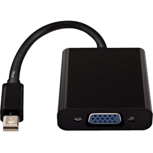 V7 CBL-MV1BLK-5E 10 cm Mini DisplayPort/VGA Video Cable - Cable for Projector - First End: 1 x Mini DisplayPort Digital Au