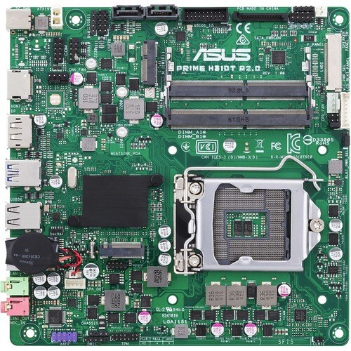 Asus Prime H310T R2.0/CSM Desktop Motherboard - Intel H310 Chipset - Socket H4 LGA-1151 - Mini ITX - Core i7 Processor Sup