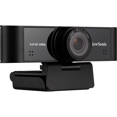 ViewSonic VB-CAM-001 Webcam - 2.1 Megapixel - 30 fps - Black - USB 2.0 - 1920 x 1080 Video - 110° Angle - Microphone - Mon
