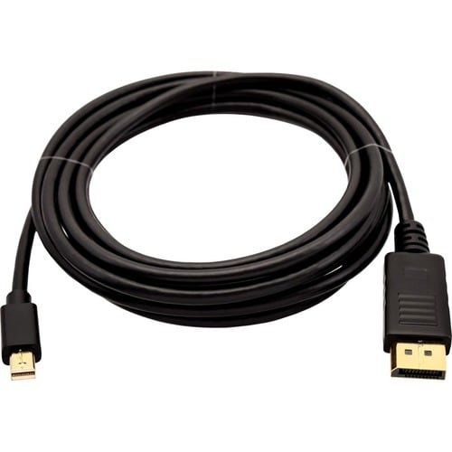 V7 V7MDP2DP-03M-BLK-1E 3.05 m DisplayPort/Mini DisplayPort A/V Cable - Cable for Monitor, Projector, Audio/Video Device, P