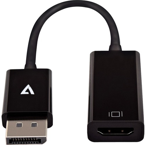 V7 CBLDPHDSL-1E 10 cm DisplayPort/HDMI AV-Kabel - Cable for Projektor, TV, PC, Audio-/Video-Gerät, Monitor - 2,3 Gbit/s - 