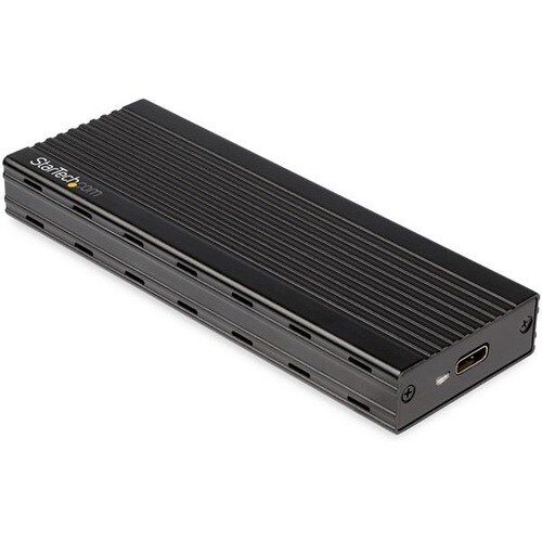 StarTech.com Drive Enclosure - USB 3.1 Type C Host Interface - UASP Support External - Black - 1 x SSD Supported - 1 x Tot