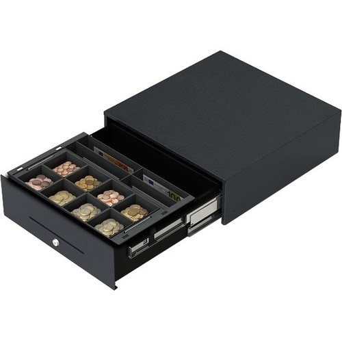 apg STD2000 Cash Drawer - 4 Bill - 8 Coin - 1 Media Slot - 3 Lock Position - Steel, Acrylonitrile Butadiene Styrene (ABS) 