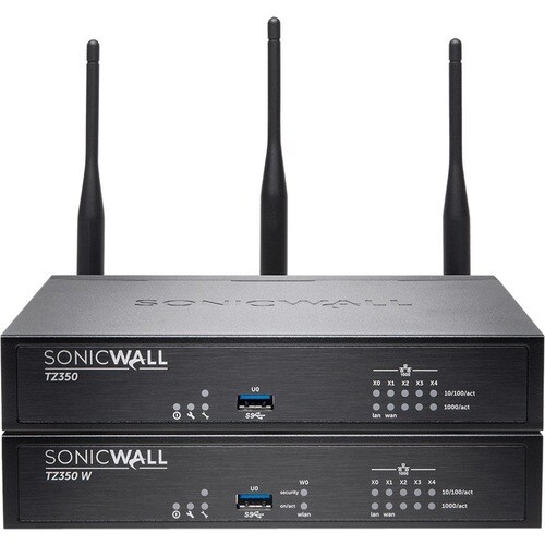 SonicWall TZ350W Network Security/Firewall Appliance Support/Service - TAA Compliant - 5 Port - 1000Base-T - Gigabit Ether