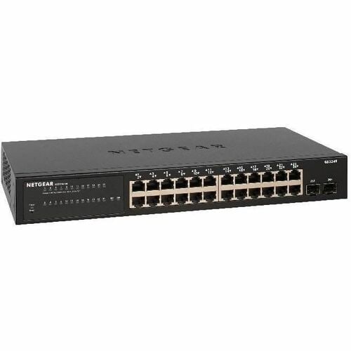 Netgear S350 GS324T Ethernet Switch - 24 Ports - Manageable - Gigabit Ethernet - 10/100/1000Base-T - 4 Layer Supported - M