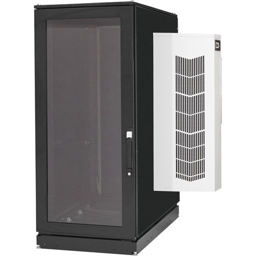 Black Box ClimateCab A/C Cabinet - 24U, 8000 BTU, M6 Square Holes, 120V - For Server, LAN Switch, Patch Panel - 24U Rack H