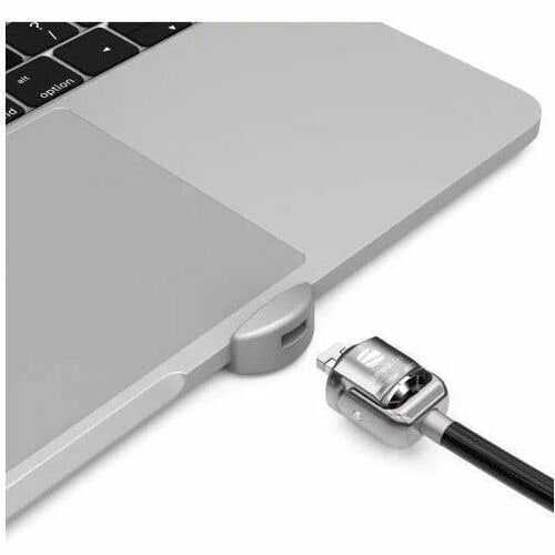 Compulocks Ledge Lock Adapter for MacBook Pro 13" M1 & M2 with Keyed Cable Lock Silver - Follows Apple Slick Design MacBoo