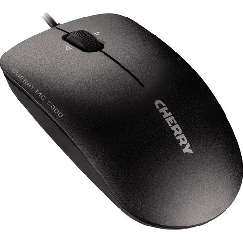 CHERRY MC 2000 Maus - USB - Infrarot - 3 Taste(n) - Schwarz - Kabel - 1600 dpi Auflösung - Tilt Wheel - Symmetrisch