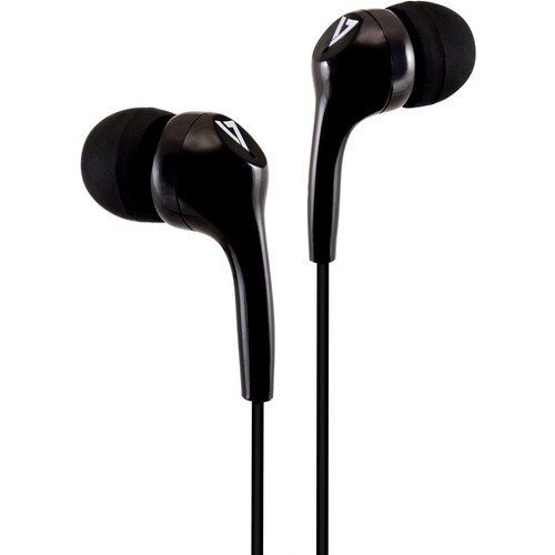 V7 Lightweight Stereo Earbuds - Stereo - Mini-phone (3.5mm) - Wired - 32 Ohm - 20 Hz - 20 kHz - Earbud - Binaural - In-ear