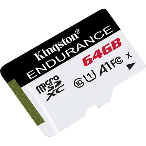 Kingston High Endurance 64 GB Class 10/UHS-I (U1) microSDXC - 1 - 95 MB/s Lesegeschwindigkeit - 30 MB/s Schreibgeschwindig