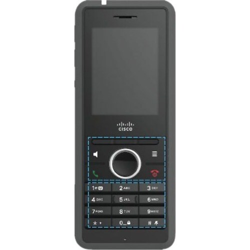Cisco 6825 Handset - Wall Mountable - Charcoal - Cordless - DECT - 250 Phone Book/Directory Memory - 2 x Total Number of P