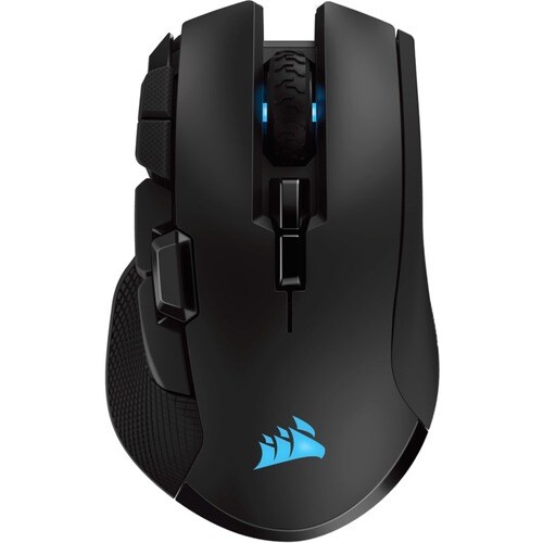 Corsair IRONCLAW RGB Wireless Gaming Mouse - Optical - Cable/Wireless - Bluetooth/Radio Frequency - 2.40 GHz - Black - USB