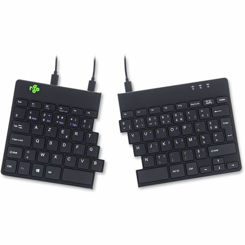 R-Go Split Break clavier ergonomique, AZERTY (FR) - filaire, noir