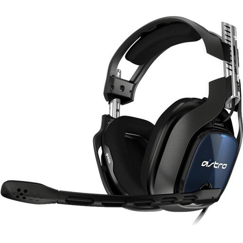 Astro A40 TR Wired Over-the-head, On-ear Stereo Gaming Headset - Black, Blue - Binaural - Open - 48 Ohm - 20 Hz to 20 kHz 