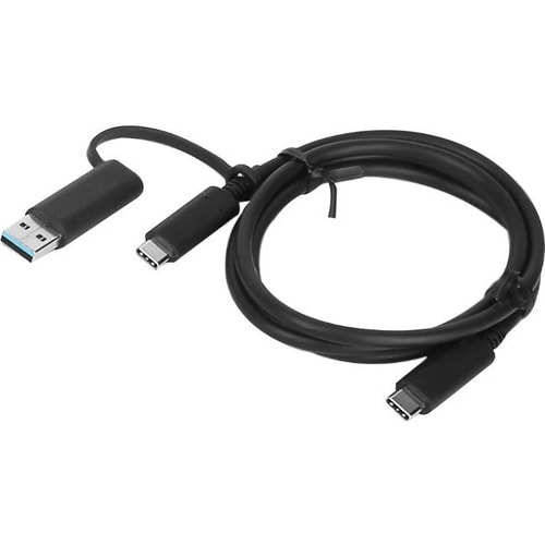 Câble pour transfert de données Lenovo - 1 m USB - pour Ordinateur Portable - 10 Gbit/s - Noir