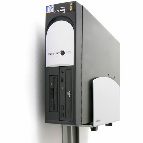 Ergotron CPU安装 用于 中央处理器, 计算机, PC, 电源, Workstation, 壁挂式安装座, 安装臂, 安装支架 - 银 - 垂直 - 18.14 kg 承载量 - 钢