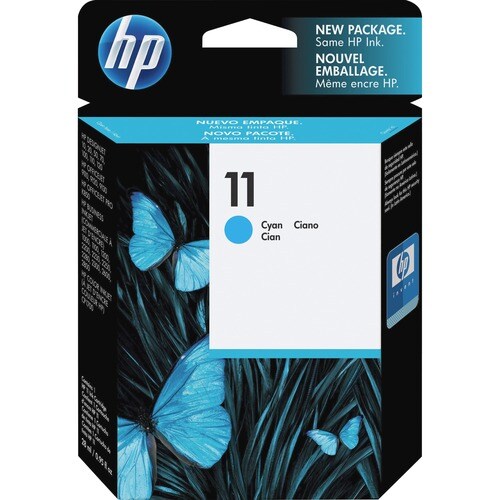 HP 11 原版 喷墨 墨盒 - 青色 - 1 每台 - 喷墨 - 1 每台