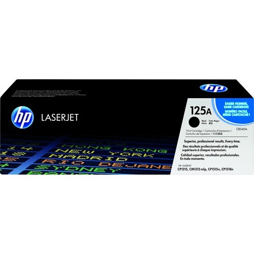 HP 125A 原版 标准 产出 激光 碳粉盒 - 黑 - 1 盒 - 激光 - 标准 产出 - 1 盒