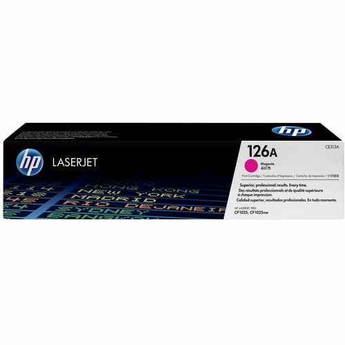HP 126A (CE313A) 原版 标准 产出 激光 碳粉盒 - 单包 - 洋红 - 1 每台 - 1000 页