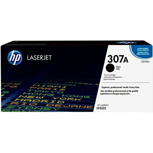 HP 307A (CE740A) 原版 激光 碳粉盒 - 单包 - 黑 - 1 每台